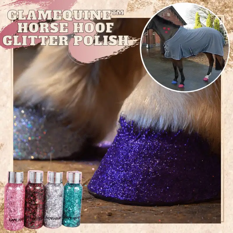 GlamEquine smalto glitter per zoccoli di cavallo