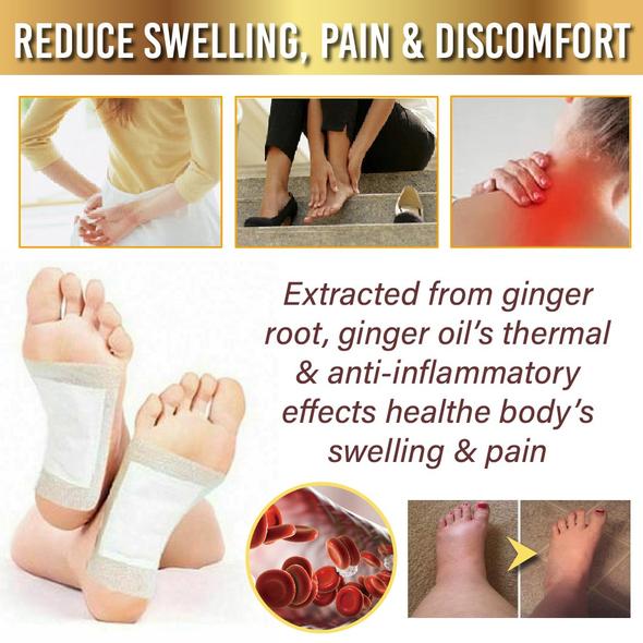 Patch antinfiammatorio per gonfiore e gonfiore del piede allo zenzero - immagine 2