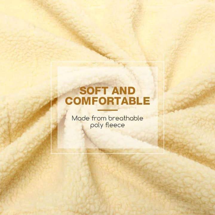 Comoda fodera per sedia reclinabile monopezzo in poliestere pile con tasche - immagine 2