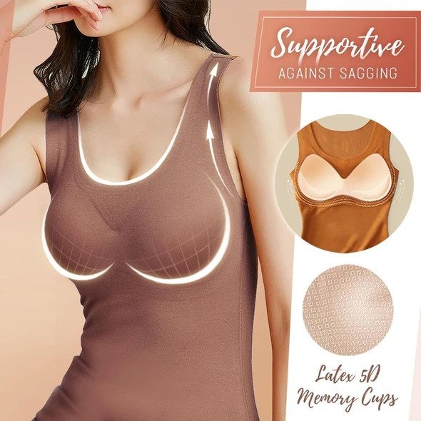 Canottiera in pile con reggiseno memory 5D senza cuciture - immagine 2