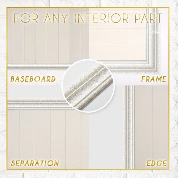 Striscia per bordi da parete in rilievo 3D - immagine 2