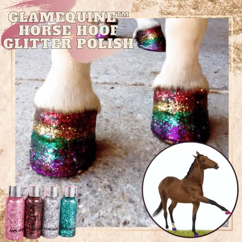 GlamEquine smalto glitter per zoccoli di cavallo - immagine 2