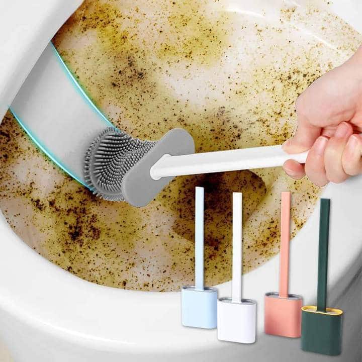 Set di scopino e supporto per la pulizia della toilette del bagno - immagine 3