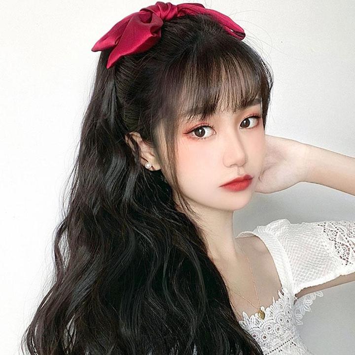 Coda di cavallo con clip con fiocco - immagine 3