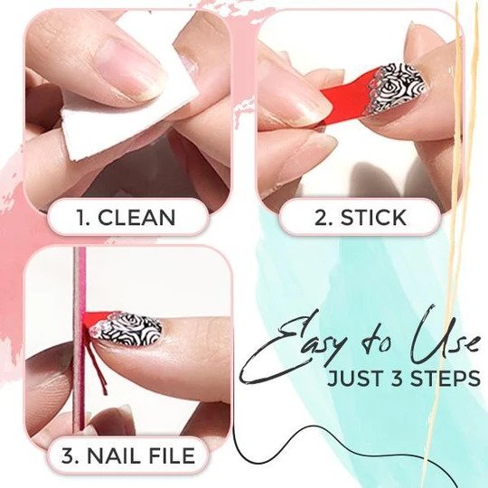 Adesivo 3D con gemme scintillanti Nailon - immagine 3