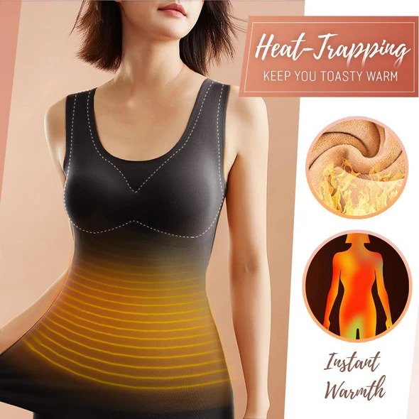 Canottiera in pile con reggiseno memory 5D senza cuciture - immagine 3