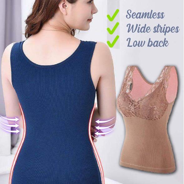 Canotta in pile dal taglio profondo - immagine 3