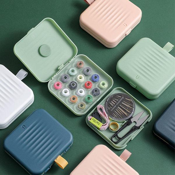 Piccola scatola da cucito magnetica per casa da viaggio - immagine 4