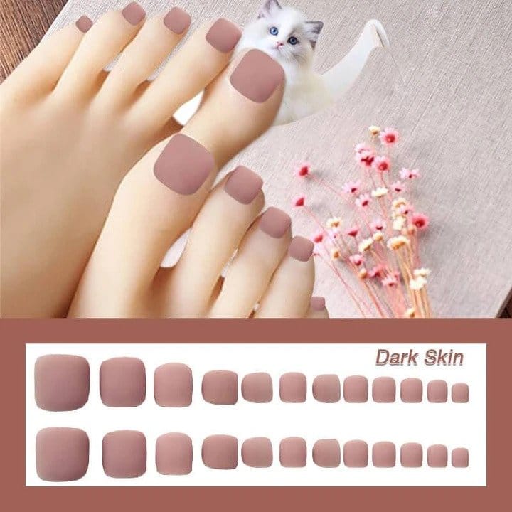 1 minuto di cambio di stile riutilizzabile per manicure con unghie finte (24 pezzi) - immagine 4