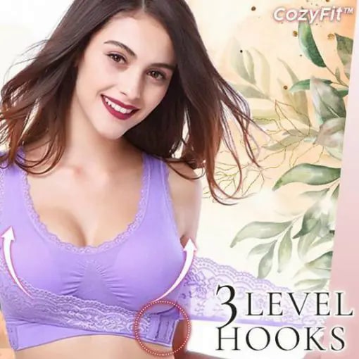 Reggiseno di supporto in pizzo con fibbia X CozyFit