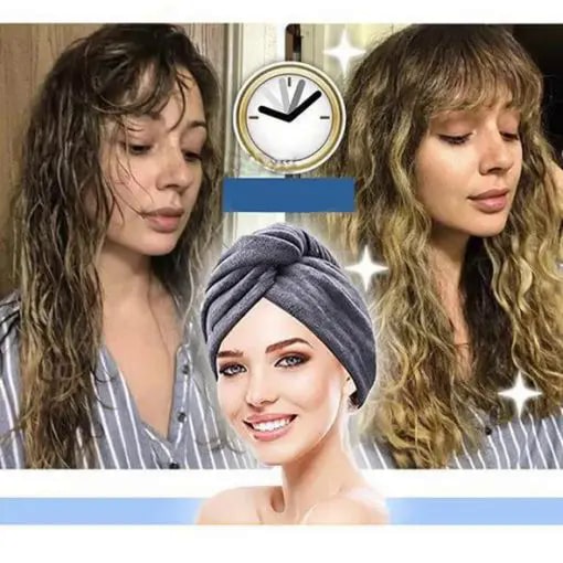 Asciugamano per capelli ad asciugatura rapida