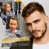 Pettine per lo styling professionale da uomo con retro liscio